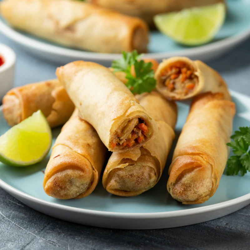 Frozen halal Chicken Spring Rolls by Meals by Mimi — 20 pieces ready to cook